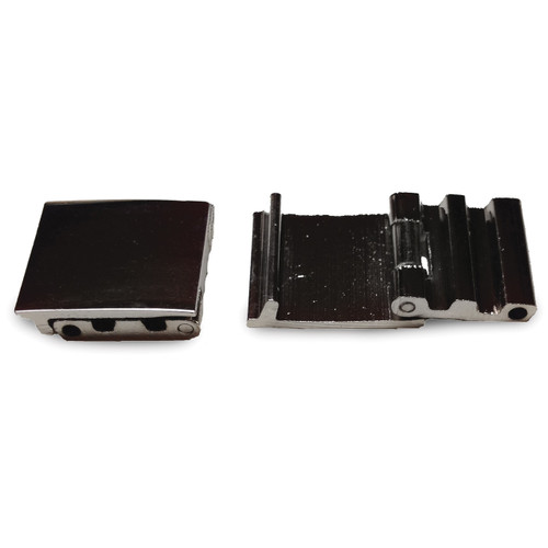 10mm Solid Nickel-plated Brass Two Channel Fold-over Clasp 10 Inch FTL134W-10