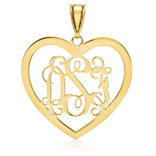 Monogram Pendant .013 Gauge 10k Yellow Gold 10XNA497Y