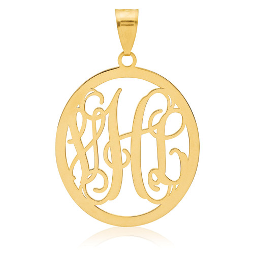 Monogram Pendant .013 Gauge 10k Yellow Gold 10XNA498Y