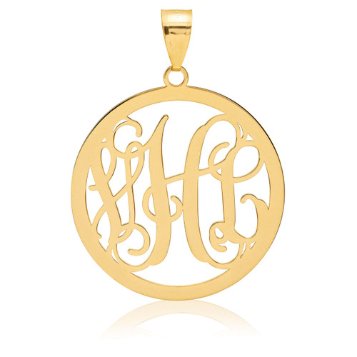 Monogram Pendant .013 Gauge 10k Yellow Gold 10XNA499Y