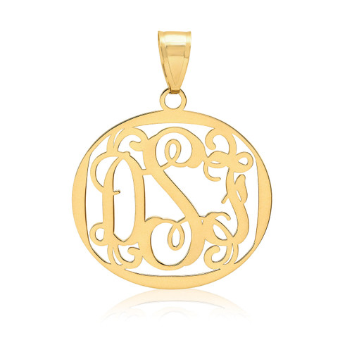 Monogram Pendant .013 Gauge 10k Yellow Gold 10XNA500Y