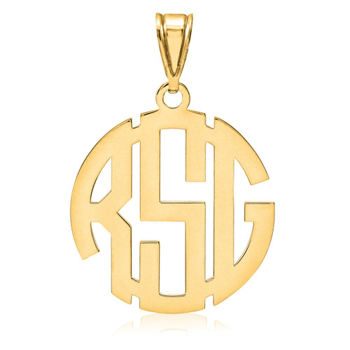 Monogram Pendant .013 Gauge 10k Yellow Gold 10XNA501Y
