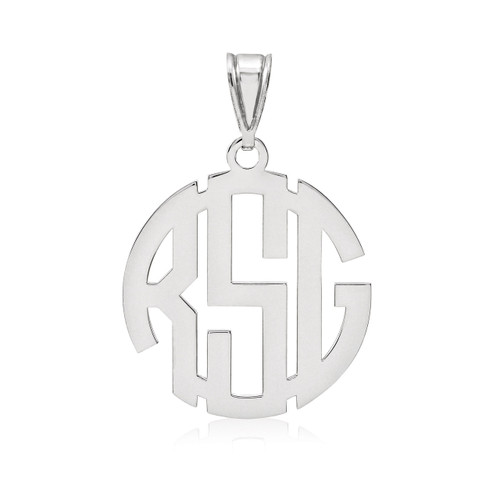 Monogram Pendant 0.18 Gauge Sterling Silver XNA501SS