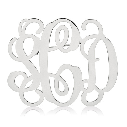 Monogram Pin 0.18 Gauge Sterling Silver XNA504SS