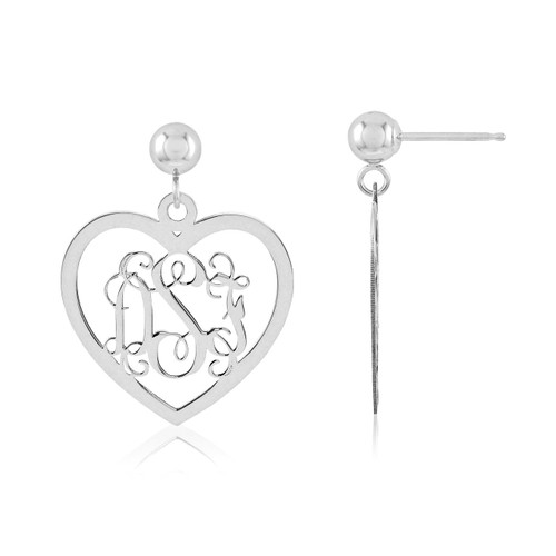 Monogram Earring Sterling Silver XNE18SS