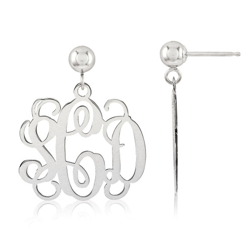 Monogram Earring Sterling Silver XNE19SS