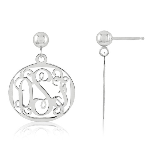 Monogram Earring Sterling Silver XNE20SS