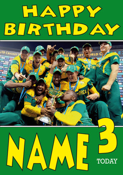 South Africa Celebration Personalised Card South Africa Celebration Personalised Card