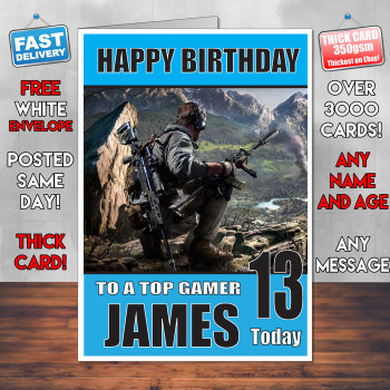 Sniper Ghost Recon Bm2 Personalised Birthday Card Sniper Ghost Recon Bm2 Personalised Birthday Card