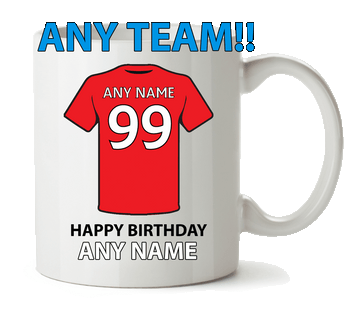 Request Any Personalised Football Mug Cup Request Any Personalised Football Mug Cup