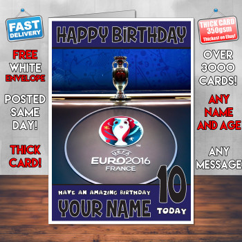 Euro 2018 France Bm2 Personalised Birthday Card Euro 2018 France Bm2 Personalised Birthday Card