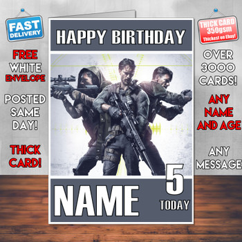 Sniper Ghost Recon 2017 Personalised Birthday Card Sniper Ghost Recon 2017 Personalised Birthday Card