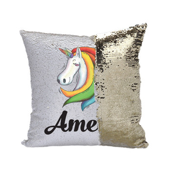 Personalised Unicorn MAGIC PILLOW CUSHION Reveal Mermaid | CUSTOM NAME Personalised Unicorn MAGIC PILLOW CUSHION Reveal Mermaid | CUSTOM NAME