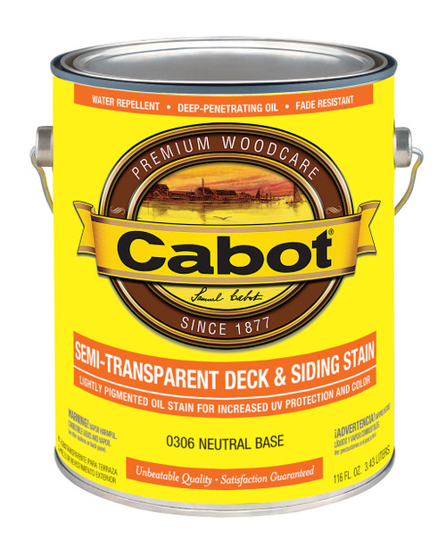 Cabot Semi-Transparent Deck & Siding Stain Gallon Cabot Semi-Transparent Deck & Siding Stain Gallon