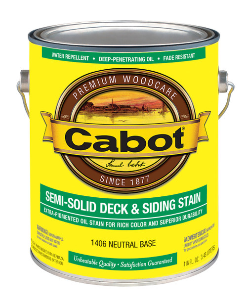Cabot Semi-Solid Deck & Siding Stain Gallon Cabot Semi-Solid Deck & Siding Stain Gallon