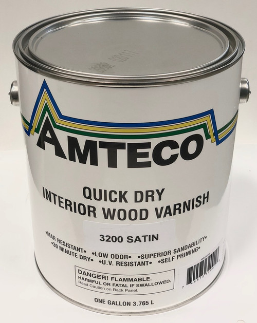 Amteco Quick Dry Interior Wood Varnish Gallon Amteco Quick Dry Interior Wood Varnish Gallon