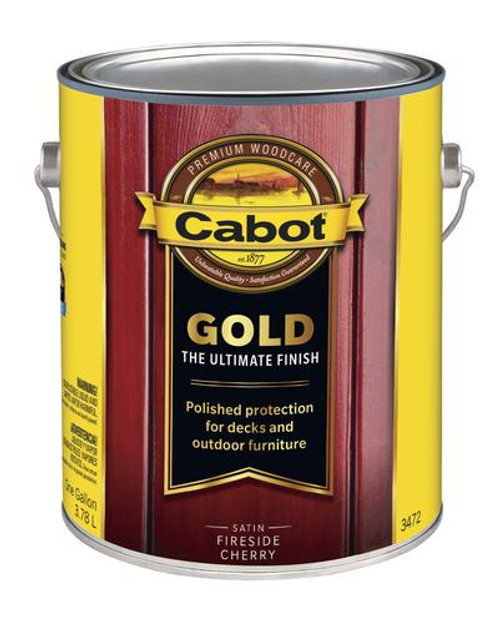 Cabot Gold Satin Fireside Cherry Gallon Cabot Gold Satin Fireside Cherry Gallon
