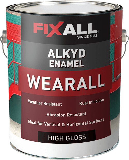 FIXALL WEARALL Aluminum Alkyd Enamel High Gloss Gallon FIXALL WEARALL Aluminum Alkyd Enamel High Gloss Gallon