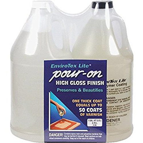 Copy of EnviroTex Lite Pour-On High Gloss Finish 128 oz Kit (Gallon) Copy of EnviroTex Lite Pour-On High Gloss Finish 128 oz Kit (Gallon)