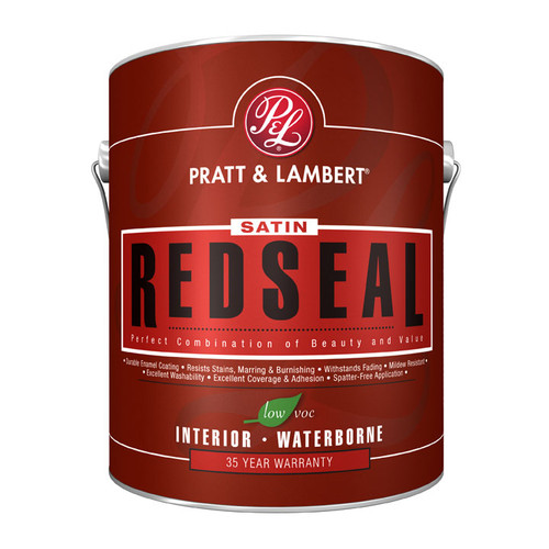 Pratt & Lambert RedSeal Aqua- Satin Interior Latex Satin Enamel Gallon Pratt & Lambert RedSeal Aqua- Satin Interior Latex Satin Enamel Gallon