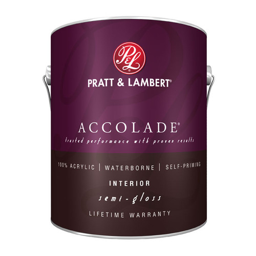Pratt & Lambert Accolade Interior Acrylic Latex Semi-Gloss Gallon Pratt & Lambert Accolade Interior Acrylic Latex Semi-Gloss Gallon