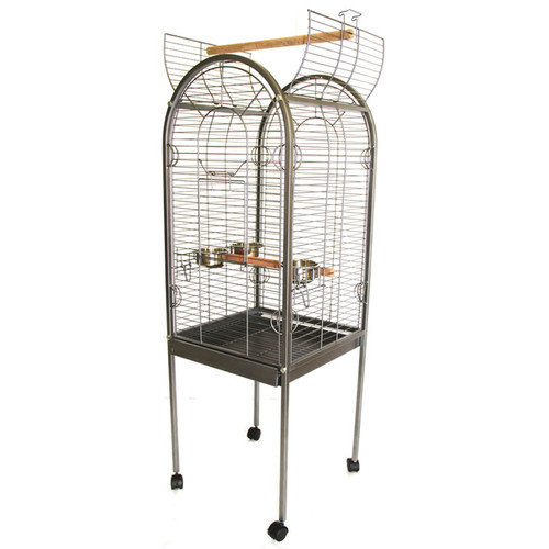 Lazy Bones Open Top Parrot Cage Antique