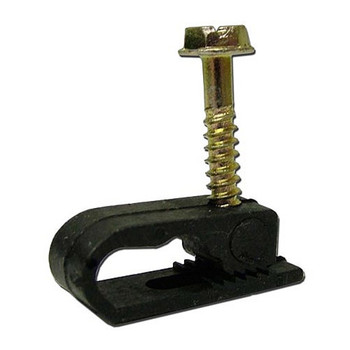 Perfect Vision GCD78BLK Dual Black Flex Grip Clip with Screw for RG6 - Bag of 100 - DIRECTV Approved Perfect Vision GCD78BLK Dual Black Flex Grip Clip with Screw for RG6 - Bag of 100 - DIRECTV Approved