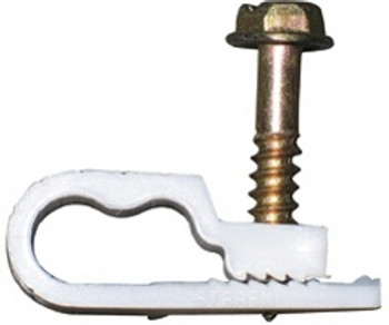 Perfect Vision GCD12WHT Dual White Flex Grip Clip with Screw for RG6 (bag of 100) - DIRECTV Approved Perfect Vision GCD12WHT Dual White Flex Grip Clip with Screw for RG6 (bag of 100) - DIRECTV Approved