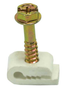 Perfect Vision GCGDWHT White Ground Wire Grip Clip - Bag of 100 Perfect Vision GCGDWHT White Ground Wire Grip Clip - Bag of 100