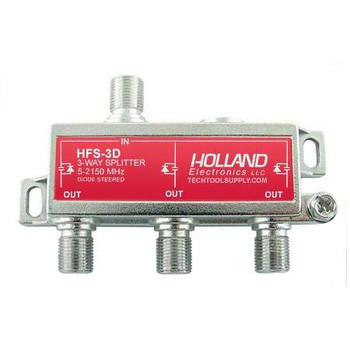 Holland HFS-3D 3-Way Diode Steered Splitter (5-2150 MHz) Holland HFS-3D 3-Way Diode Steered Splitter (5-2150 MHz)