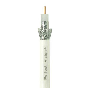 Perfect Vision CB1W06DSCR0-05 RG6 Coax Cable-DIRECTV Approved, Solid Copper- Single 1000 Ft, White Perfect Vision CB1W06DSCR0-05 RG6 Coax Cable-DIRECTV Approved, Solid Copper- Single 1000 Ft, White