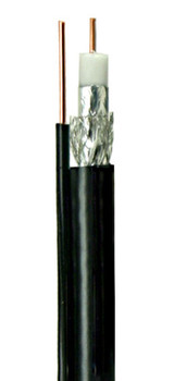 Perfect Vision Single RG6 Coax with Ground, Solid Copper, DIRECTV Approved, Black, 1000ft Perfect Vision Single RG6 Coax with Ground, Solid Copper, DIRECTV Approved, Black, 1000ft