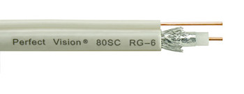 Perfect Vision Single RG6 Coax with Ground, Solid Copper, DIRECTV Approved, White, 1000ft Perfect Vision Single RG6 Coax with Ground, Solid Copper, DIRECTV Approved, White, 1000ft