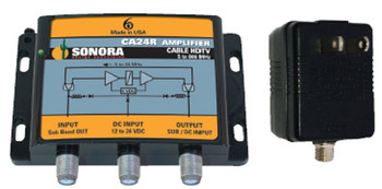 Sonora CA24R-T 24dB Cable TV ATSC NTSC Drop Amplifier Sonora CA24R-T 24dB Cable TV ATSC NTSC Drop Amplifier