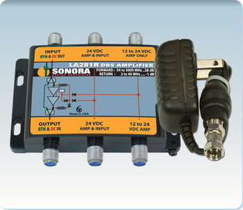 Sonora LA281R-T Digital DBS & ATSC TV Distribution Amplifier Sonora LA281R-T Digital DBS & ATSC TV Distribution Amplifier