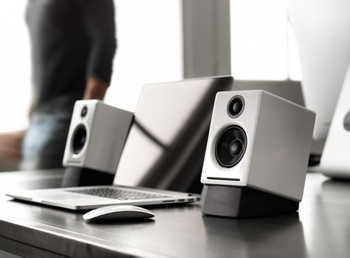Audioengine A2+ Powered Desktop Speakers - White (Pair) Audioengine A2+ Powered Desktop Speakers - White (Pair)