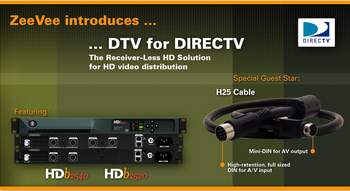ZeeVee ZV732‐3 Hydra 2ft 7in. AV Cable with Satellite DIN connector ZeeVee ZV732‐3 Hydra 2ft 7in. AV Cable with Satellite DIN connector