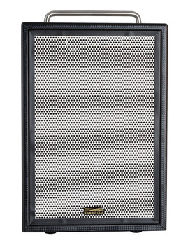 Sunburst Gear M3R8 Portable All-In-One Rechargeable Battery Powered PA Speaker System - front view Sunburst Gear M3R8 Portable All-In-One Rechargeable Battery Powered PA Speaker System - front view