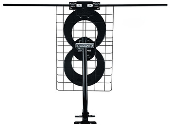 Antennas Direct C2-J30-V Clearstream 2V Long-Range HDTV Antenna with J-Mount - rear view of antenna Antennas Direct C2-J30-V Clearstream 2V Long-Range HDTV Antenna with J-Mount - rear view of antenna