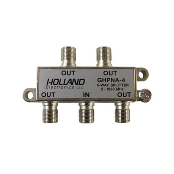 Holland Electronics GHPNA-4 IPTV Broadband Coaxial Splitter - AT&T U-Verse approved Holland Electronics GHPNA-4 IPTV Broadband Coaxial Splitter - AT&T U-Verse approved