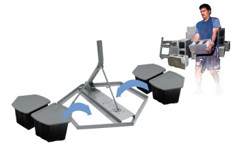 No more cinder blocks with the new Hydro-Mount NPR9-KIT Non-Penetrating Roof Mount No more cinder blocks with the new Hydro-Mount NPR9-KIT Non-Penetrating Roof Mount