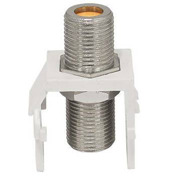 Perfect Vision DTVF81K-05 F-type Barrel Splice Connector White Keystone Insert - Bag of 100 Perfect Vision DTVF81K-05 F-type Barrel Splice Connector White Keystone Insert - Bag of 100