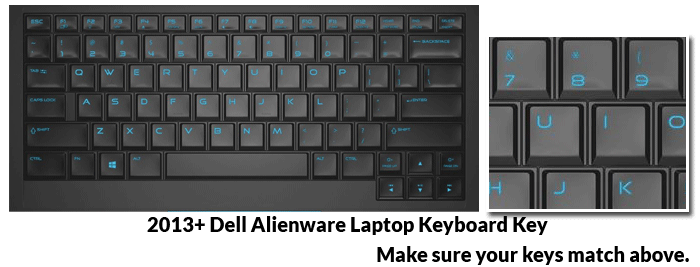 Dell Alienware M14x Laptop Key Replacement