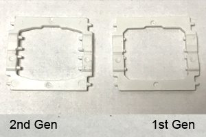 2nd gen butterfly hinge clip has longer pegs