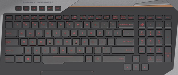 Asus G752VL keyboard key replacement