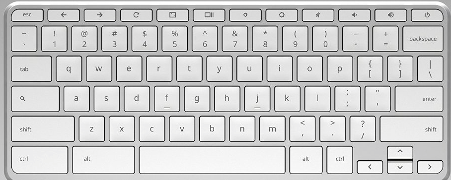 HP ChromeBook 14-X013DX Replacement Keyboard Keys (White)