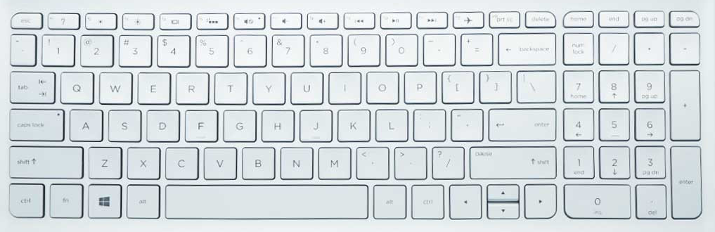 HP ENVY 15T Keyboard Key Replacement (SILVER)