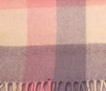 100% Cashmere Scarf in Light Pink and Light Blue Check 100% Cashmere Scarf in Light Pink and Light Blue Check