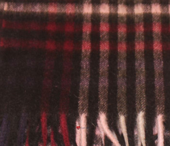 100% Cashmere Scarf in Pink and Black Optical Check 100% Cashmere Scarf in Pink and Black Optical Check