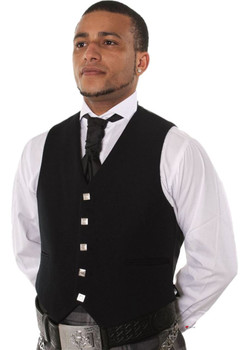 Gents 5 button Black Prince Charlie / Argyll Waistcoat Gents 5 button Black Prince Charlie / Argyll Waistcoat